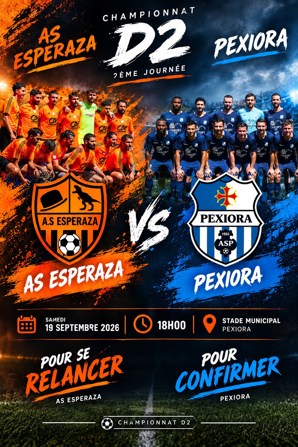 AS Espéraza – AS Pexiora : se relancer ou confirmer ?