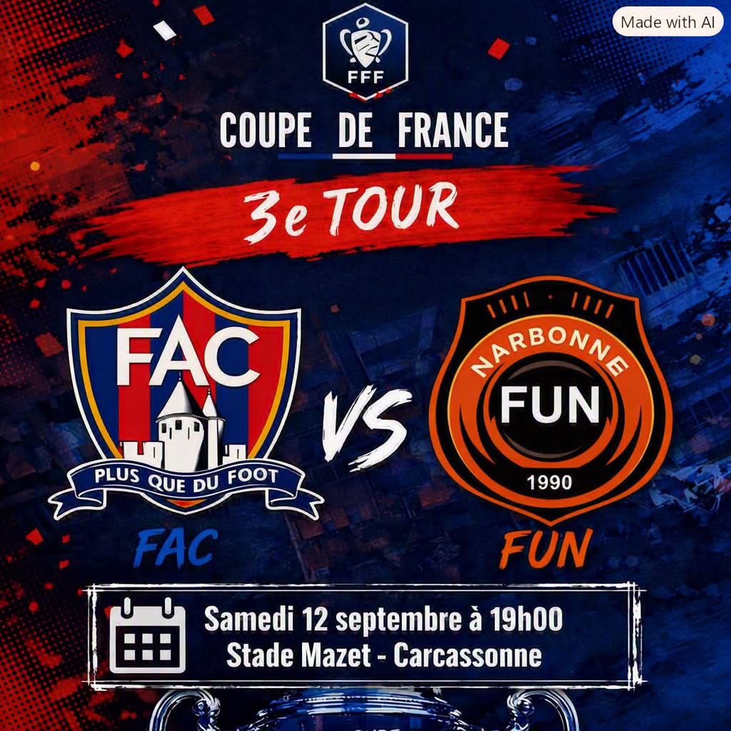 Coupe de France : Le FAC R2 accueille le FUN R1 pour le 3ème tour