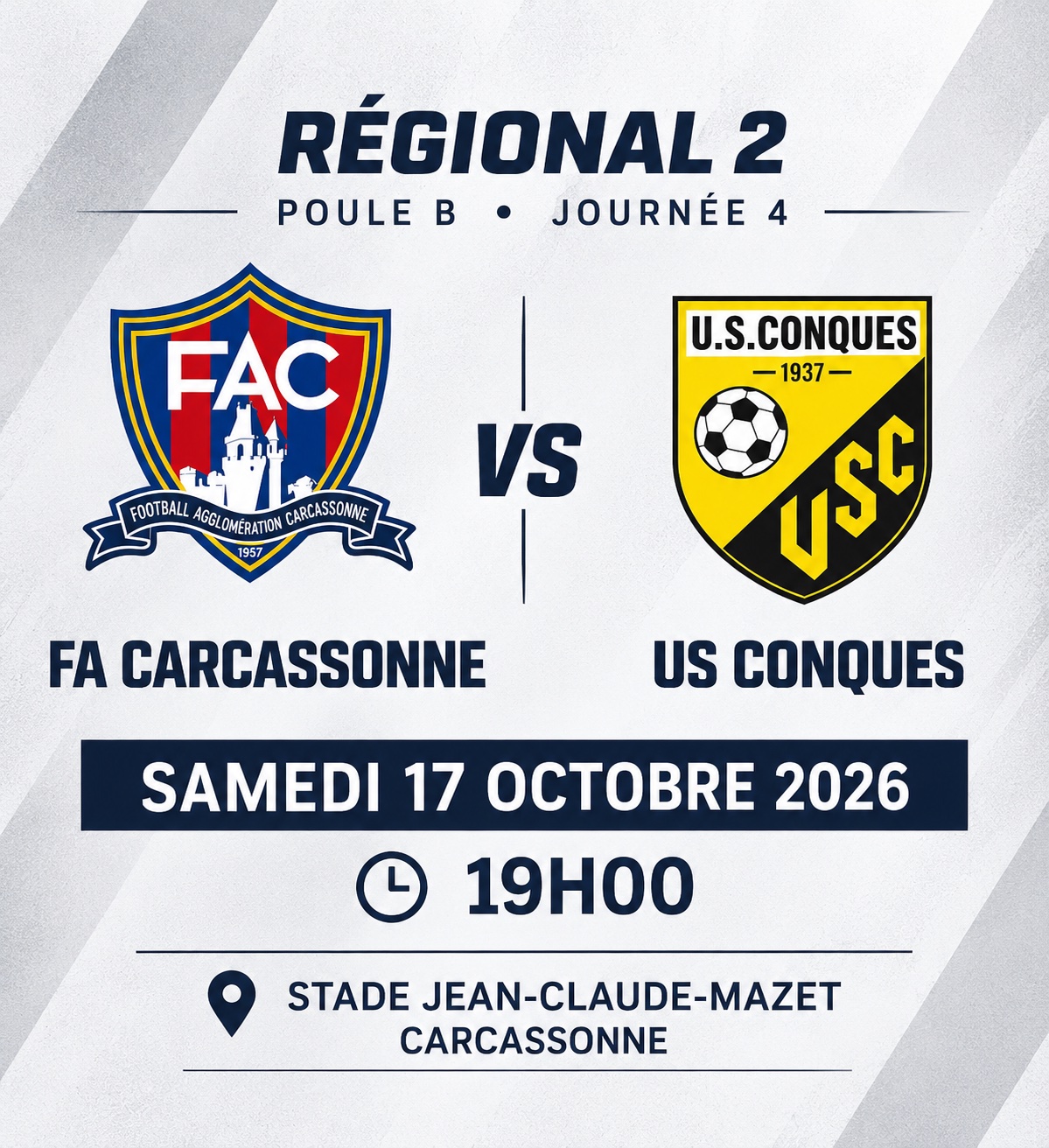 Un derby de taille : Christophe Chabot retrouve le FAC avec Conques